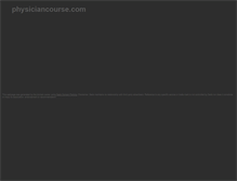 Tablet Screenshot of physiciancourse.com